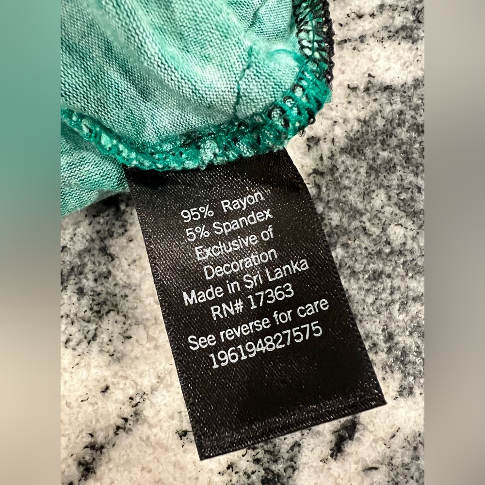2 Pc PJ Set💚 Green Floral Ruffle Cap Sleeve Top & Pants w Pockets - Picture 10 of 11